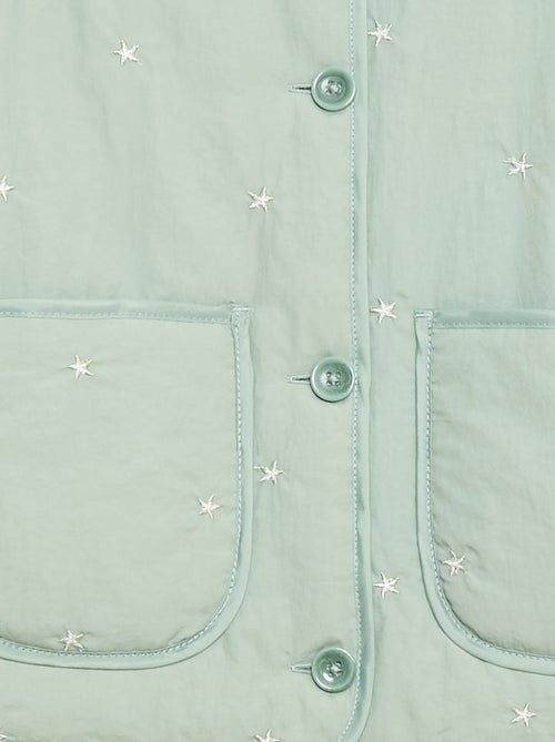 Giacca imbottita con motivo ricamato - Kiabi