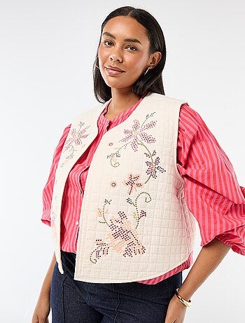 Giacca imbottita con ricami