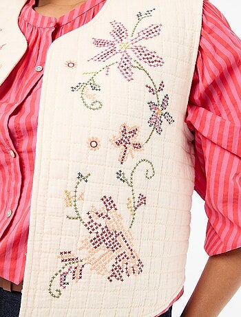 Giacca imbottita con ricami