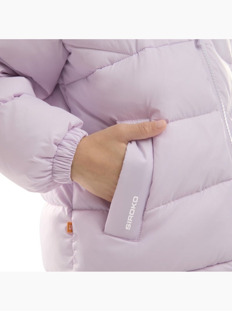Giacca imbottita da bambine lifestyle bambini e bambine mousse-g Viola - Kiabi
