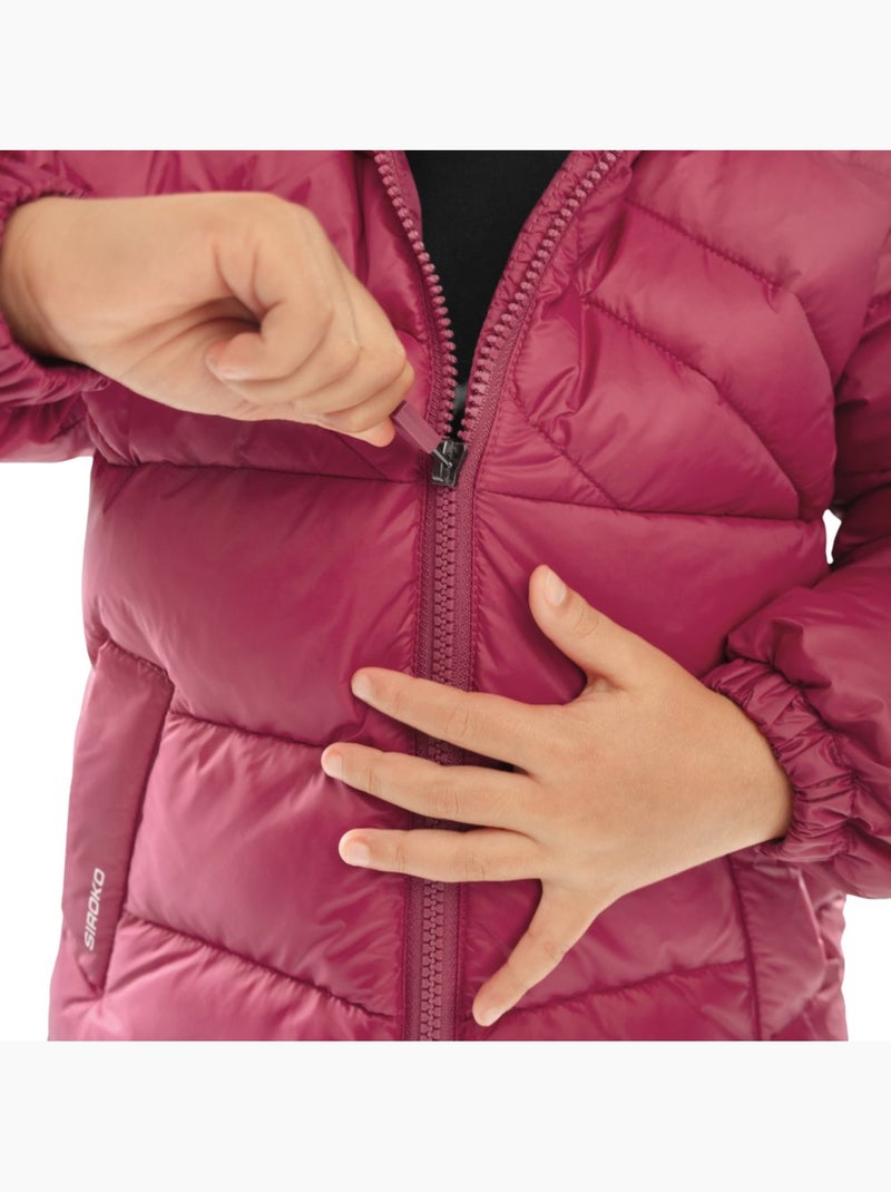 Giacca imbottita da bambini lifestyle bambini e bambine berry Rosso mattone - Kiabi
