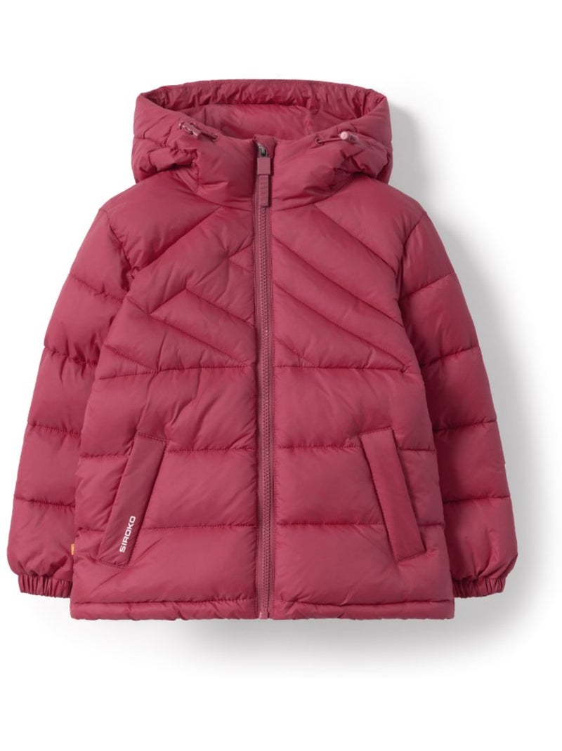 Giacca imbottita da bambini lifestyle bambini e bambine berry Rosso mattone - Kiabi