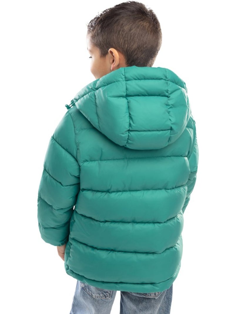 Giacca imbottita da bambini lifestyle bambini e bambine jellybean Verde - Kiabi