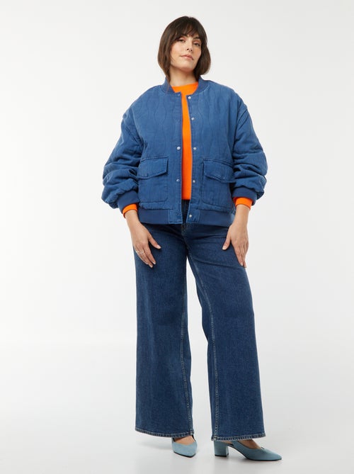 Giacca imbottita in cotone con onde verticali - Kiabi Giacca imbottita in cotone con onde verticali - Kiabi