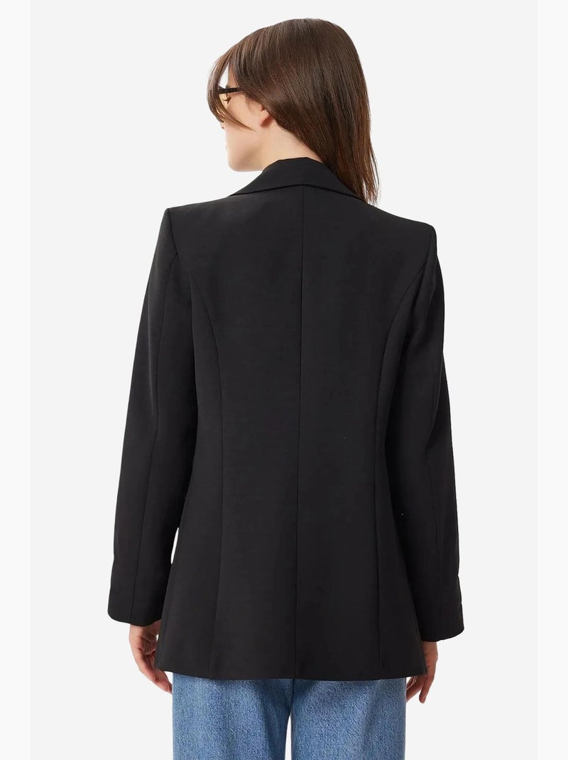 Giacca imbottita in gabardine con chiusura a bottoni istanbul Nero - Kiabi