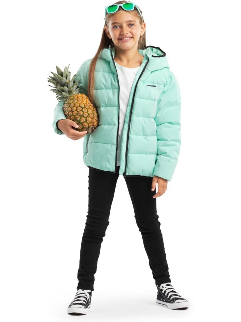 Giacca imbottita resistente all'acqua bambine lifestyle bambini e bambine pov-g Verde - Kiabi