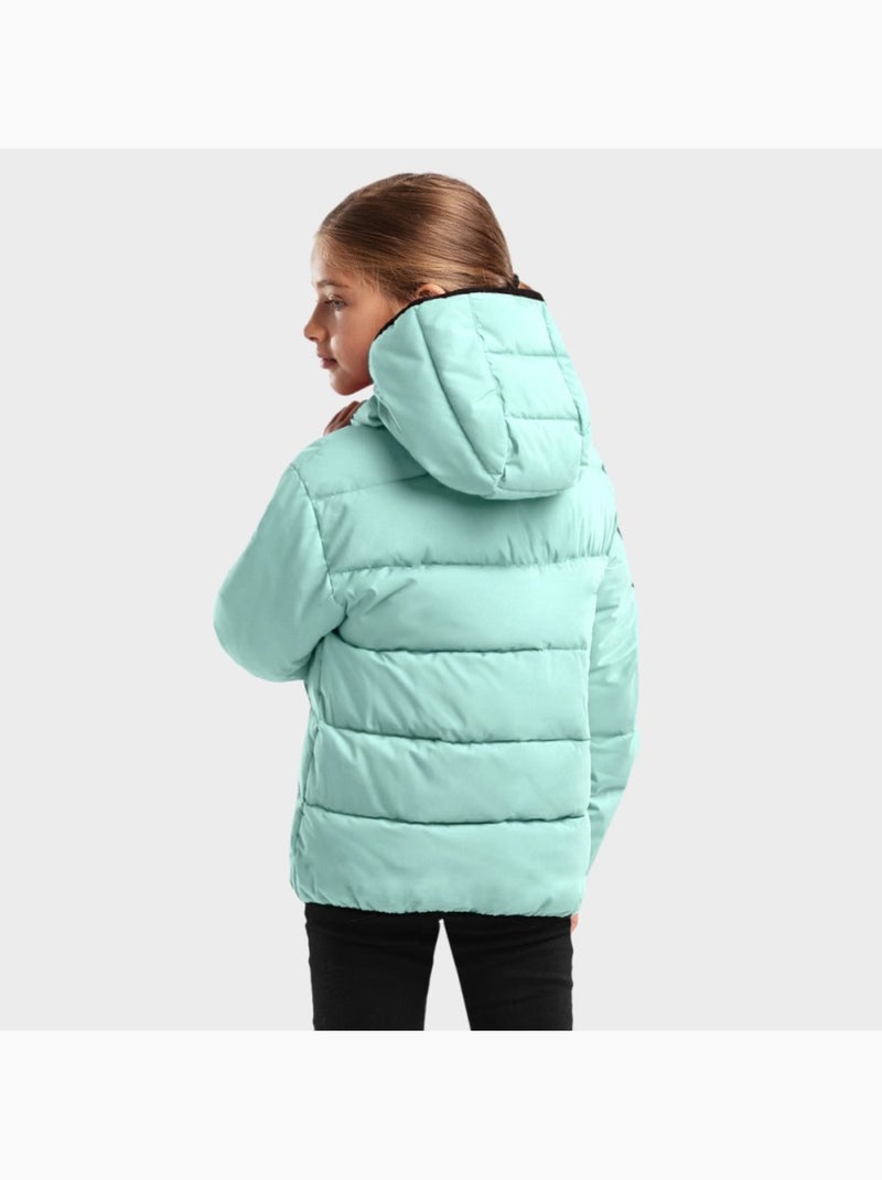 Giacca imbottita resistente all'acqua bambine lifestyle bambini e bambine pov-g Verde - Kiabi