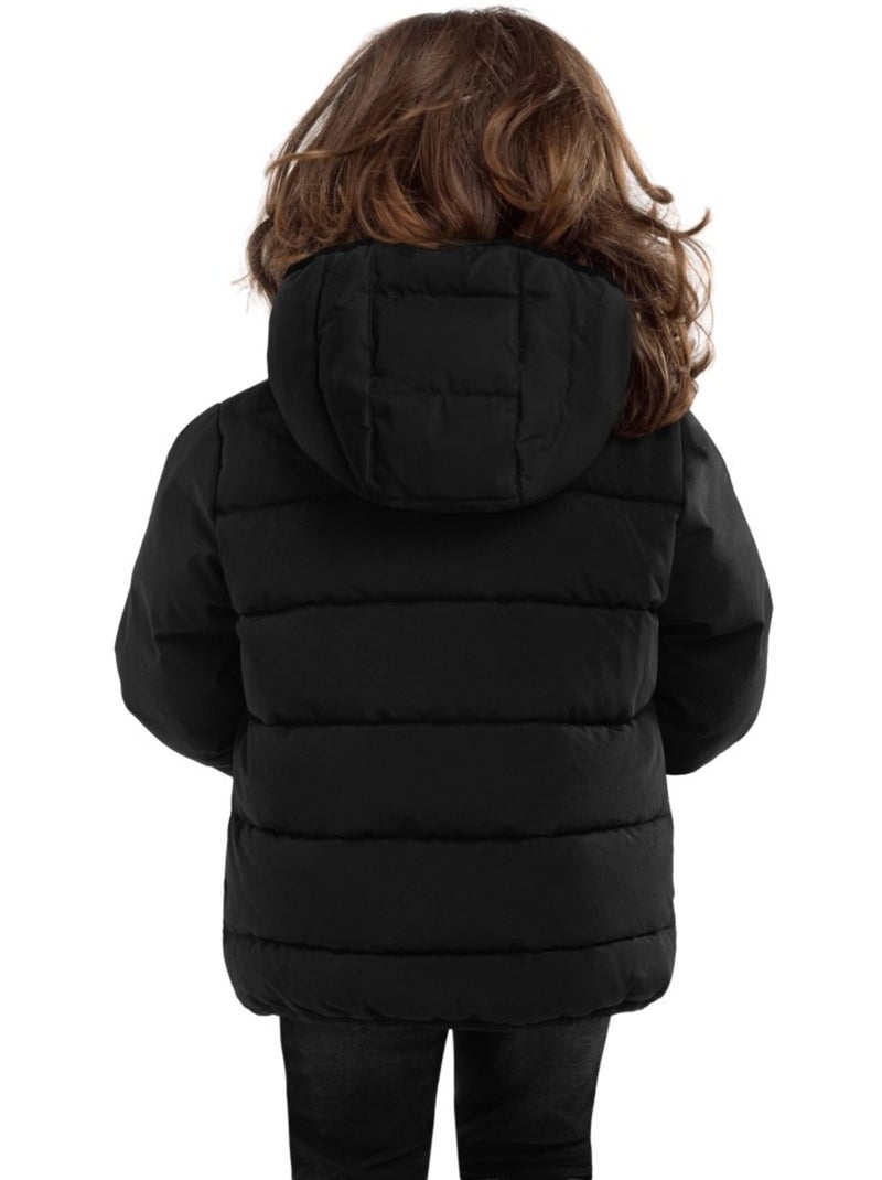 Giacca imbottita resistente all'acqua bambine lifestyle bambini e bambine trend- Nero - Kiabi