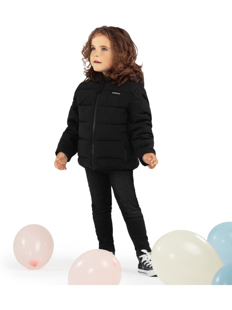 Giacca imbottita resistente all'acqua bambine lifestyle bambini e bambine trend- Nero - Kiabi