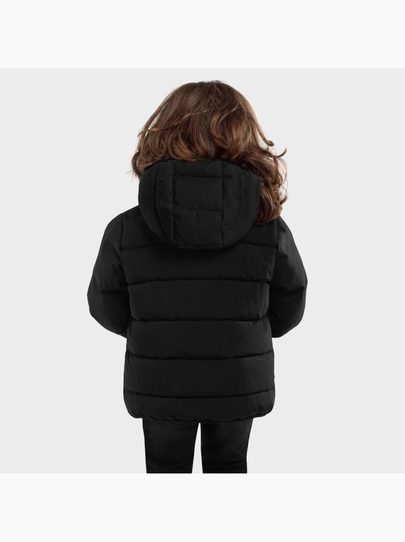 Giacca imbottita resistente all'acqua bambine lifestyle bambini e bambine trend- Nero - Kiabi