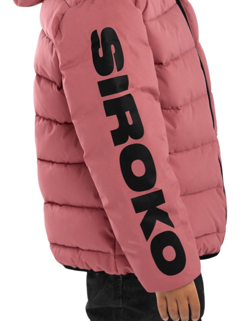 Giacca imbottita resistente all'acqua bambini lifestyle bambini e bambine mist Rosa - Kiabi