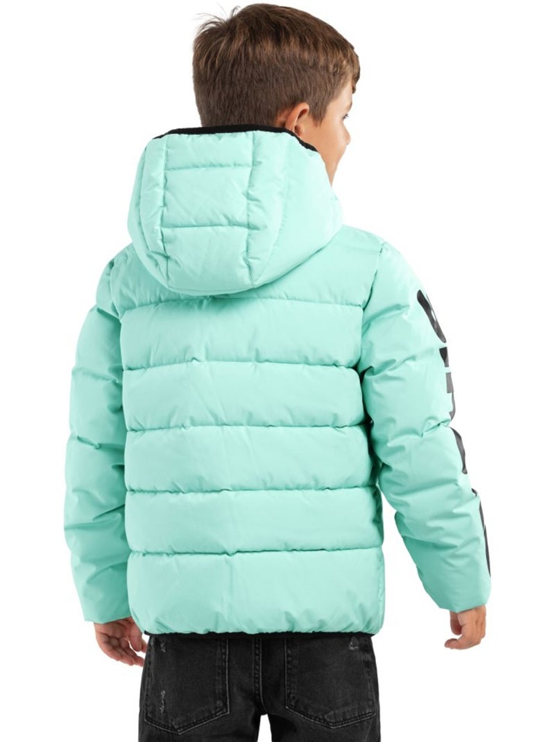 Giacca imbottita resistente all'acqua bambini lifestyle bambini e bambine pov Verde - Kiabi