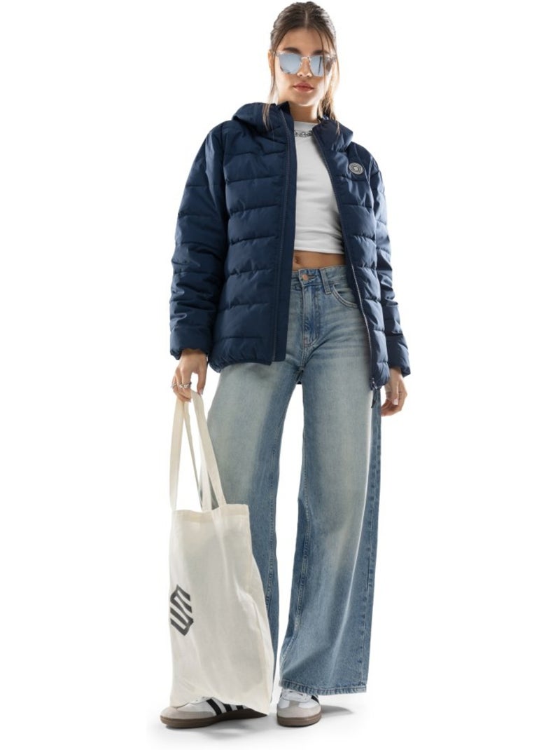 Giacca imbottita resistente all'acqua donna lifestyle donna argus-w Blu - Kiabi