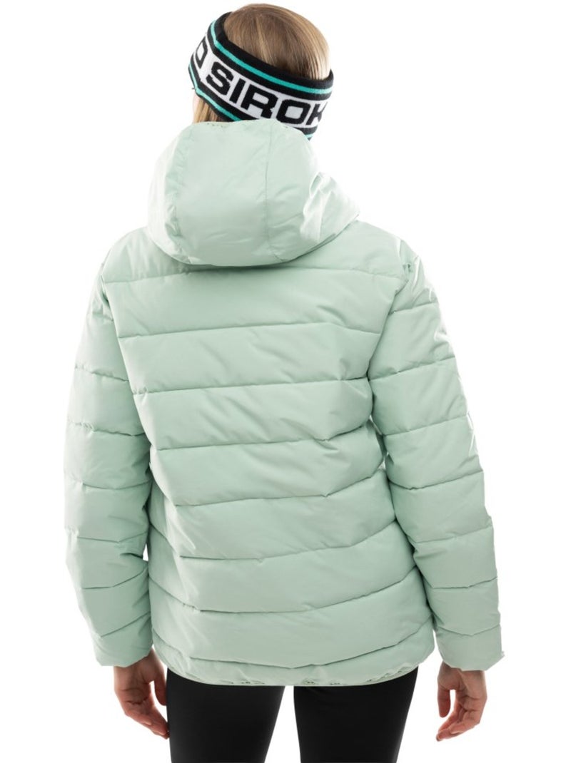 Giacca imbottita resistente all'acqua donna lifestyle donna cruise-w Verde - Kiabi