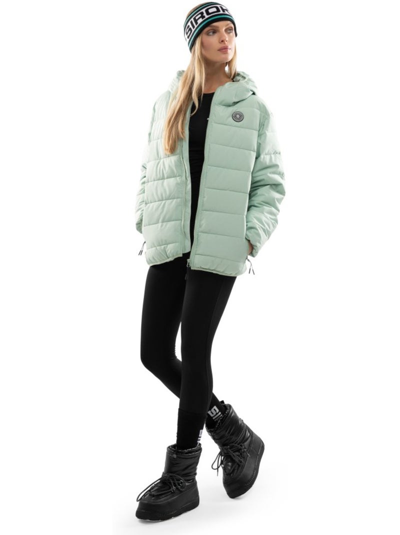 Giacca imbottita resistente all'acqua donna lifestyle donna cruise-w Verde - Kiabi