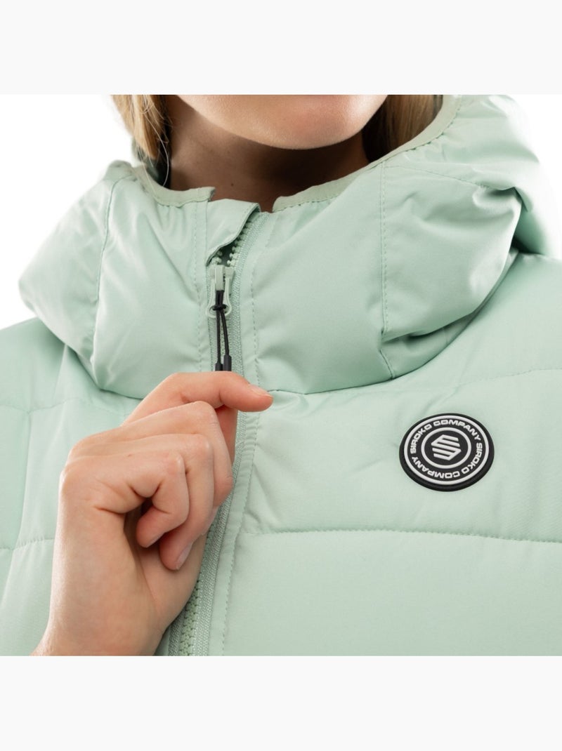Giacca imbottita resistente all'acqua donna lifestyle donna cruise-w Verde - Kiabi