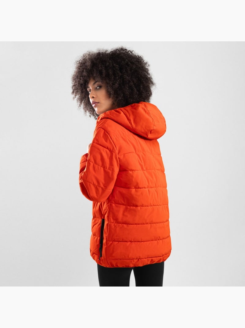 Giacca imbottita resistente all'acqua donna lifestyle donna fire-w Arancione - Kiabi