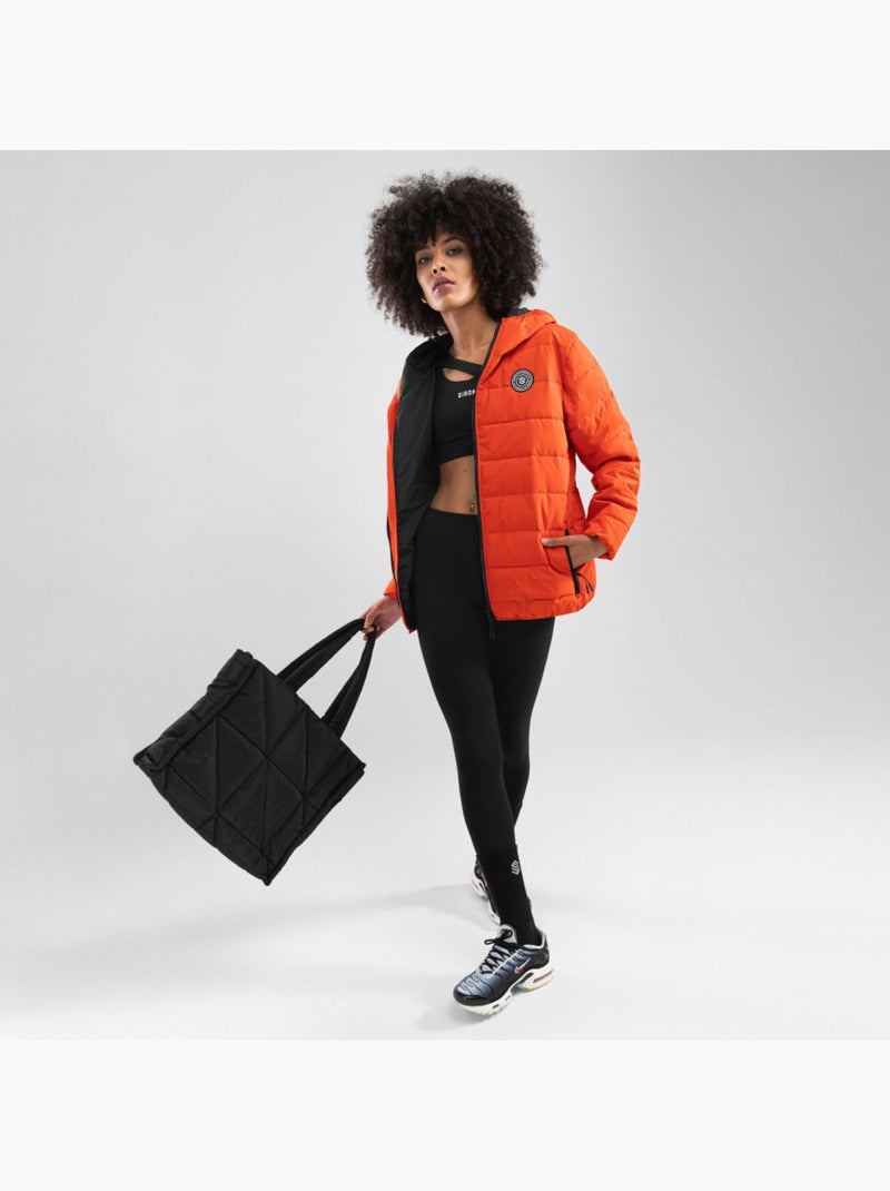 Giacca imbottita resistente all'acqua donna lifestyle donna fire-w Arancione - Kiabi