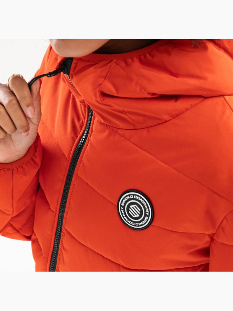 Giacca imbottita resistente all'acqua donna lifestyle donna fire-w Arancione - Kiabi