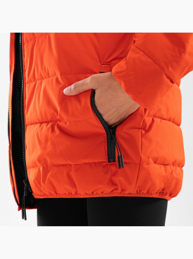 Giacca imbottita resistente all'acqua donna lifestyle donna fire-w Arancione - Kiabi