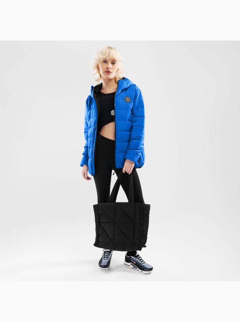 Giacca imbottita resistente all'acqua donna lifestyle donna globe-w Blu - Kiabi