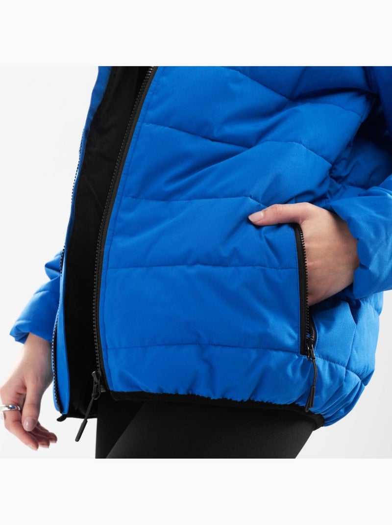Giacca imbottita resistente all'acqua donna lifestyle donna globe-w Blu - Kiabi