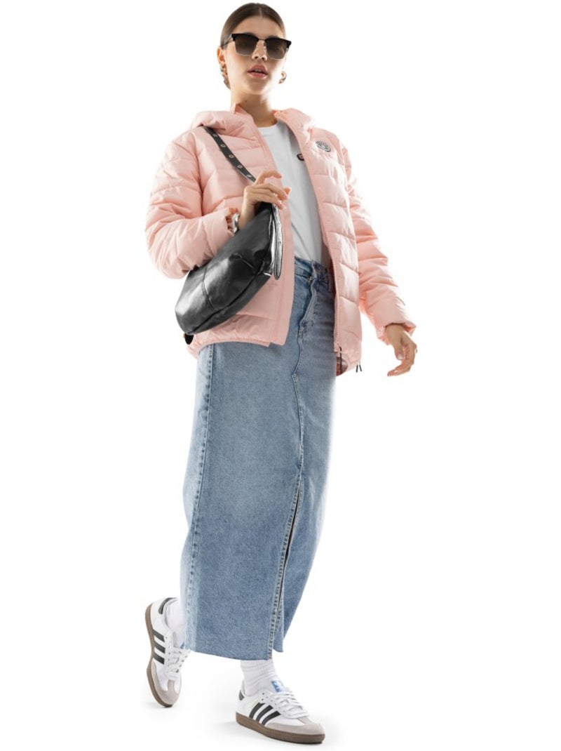 Giacca imbottita resistente all'acqua donna lifestyle donna hokkai-w Rosa - Kiabi