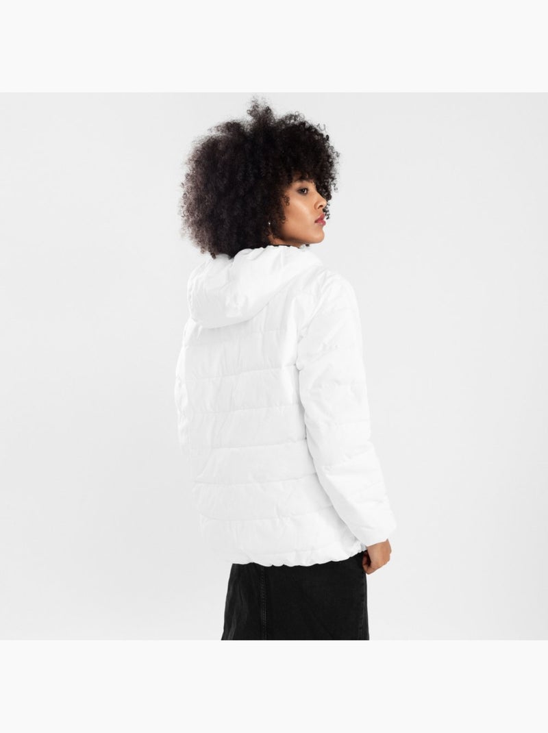 Giacca imbottita resistente all'acqua donna lifestyle donna natur-w Bianco - Kiabi