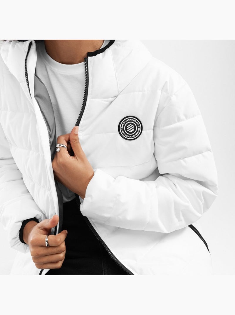 Giacca imbottita resistente all'acqua donna lifestyle donna natur-w Bianco - Kiabi