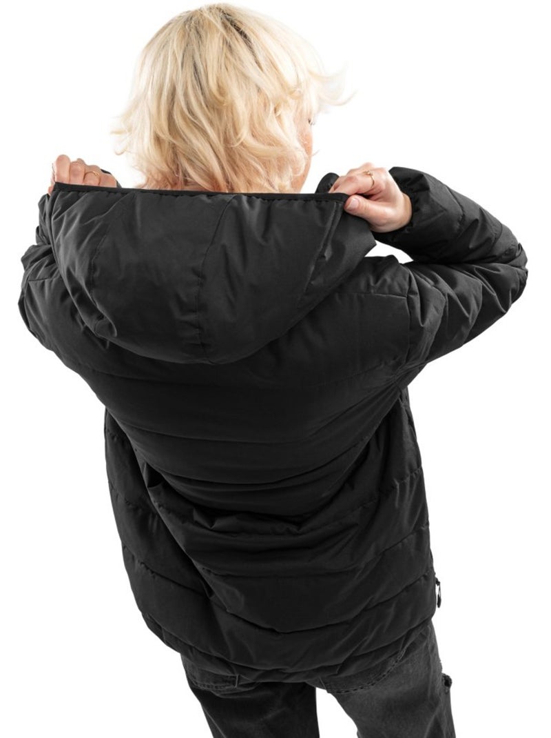 Giacca imbottita resistente all'acqua donna lifestyle donna shelter-w Nero - Kiabi