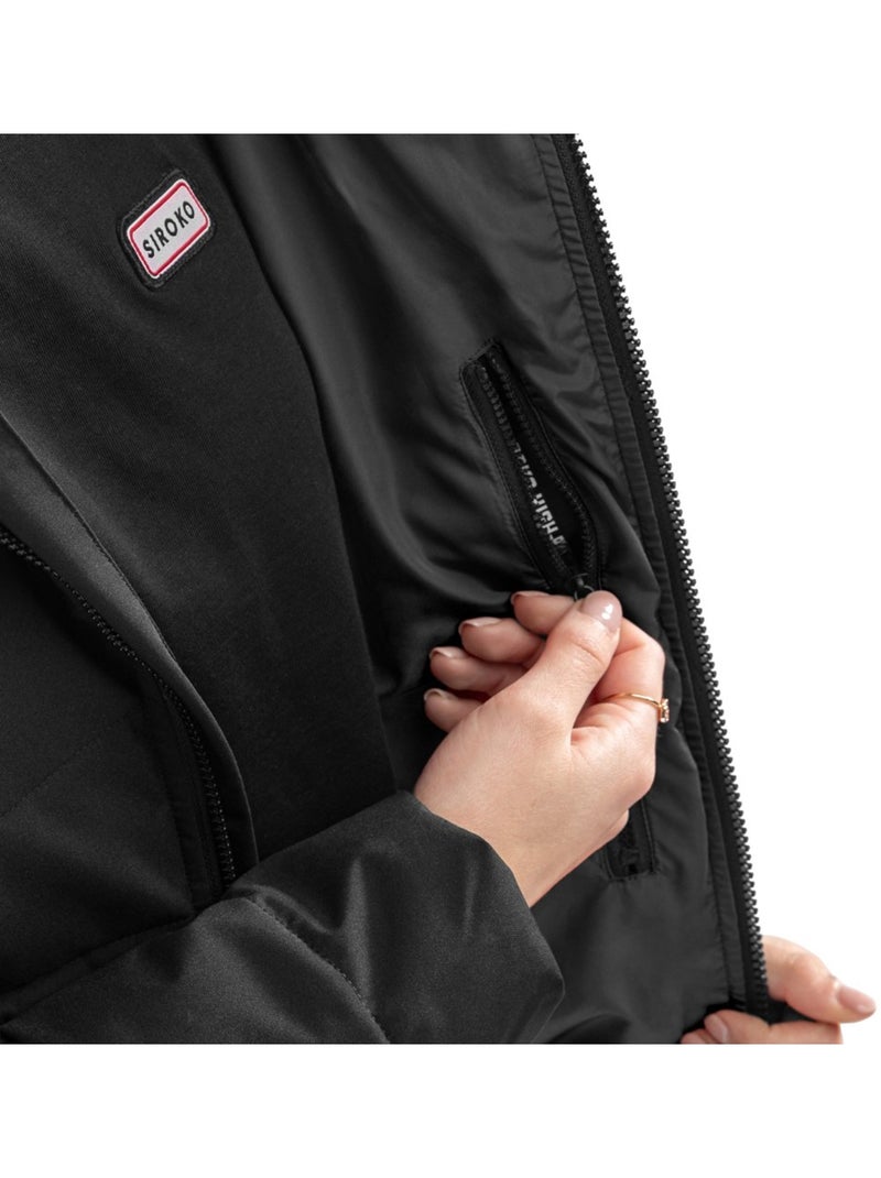 Giacca imbottita resistente all'acqua donna lifestyle donna shelter-w Nero - Kiabi