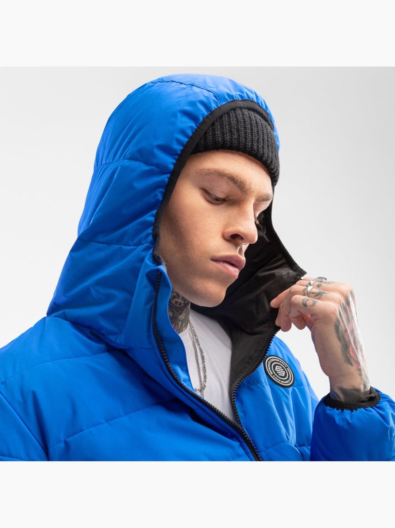 Giacca imbottita resistente all'acqua uomo lifestyle uomo globe Blu - Kiabi