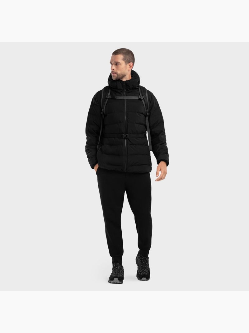 Giacca imbottita resistente all'acqua uomo lifestyle uomo shelter Nero - Kiabi