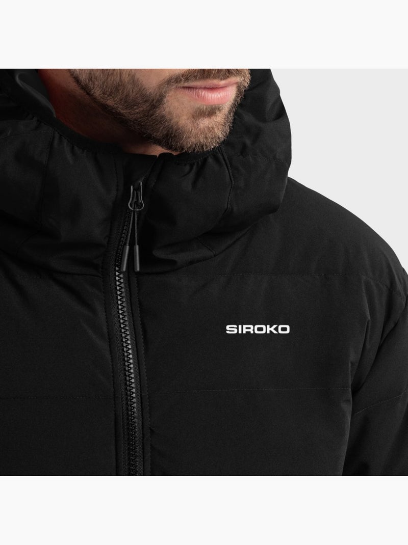 Giacca imbottita resistente all'acqua uomo lifestyle uomo shelter Nero - Kiabi