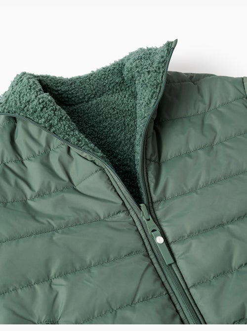 Giacca imbottita reversibile con sherpa - Kiabi