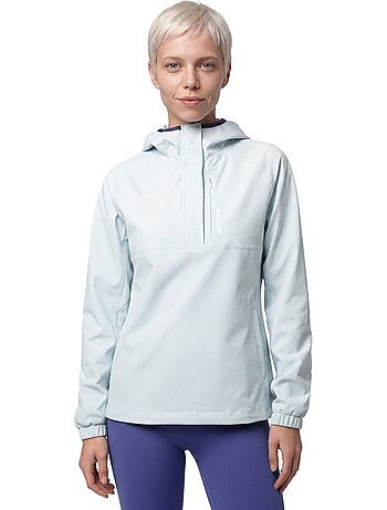 Giacca impermeabile cappuccio trail running donna donna leadville-w