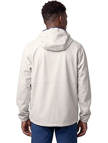 Giacca impermeabile cappuccio trail running uomo uomo canfranc gray