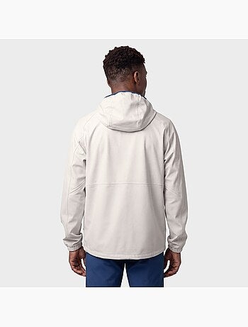 Giacca impermeabile cappuccio trail running uomo uomo canfranc gray
