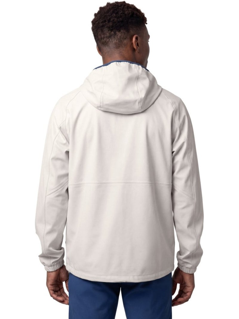 Giacca impermeabile cappuccio trail running uomo uomo canfranc gray Bianco Grigio - Kiabi