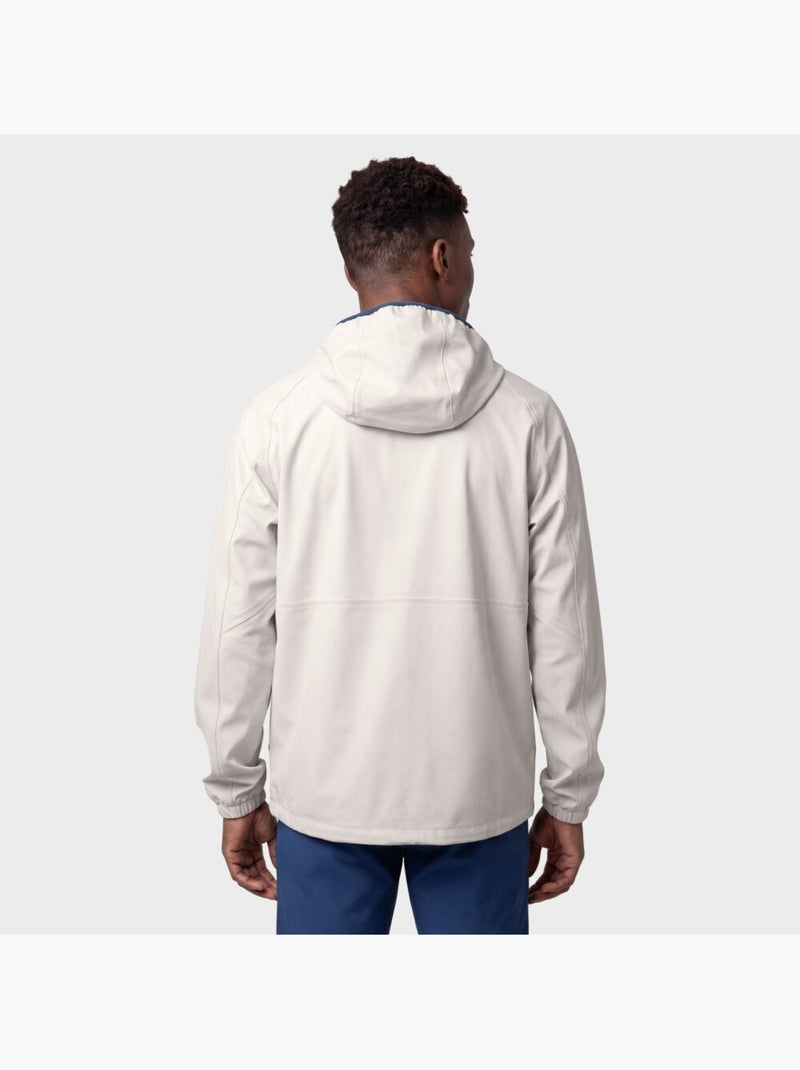Giacca impermeabile cappuccio trail running uomo uomo canfranc gray Bianco Grigio - Kiabi