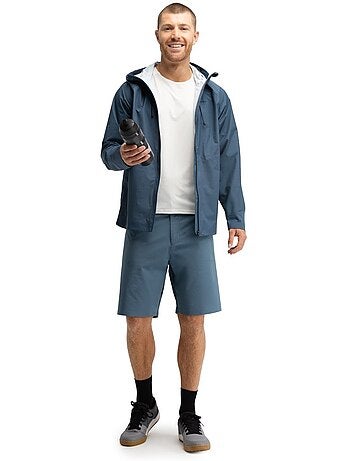 Giacca impermeabile da bikepacking da uomo ciclismo uomo uncharted indigo