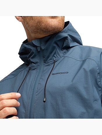 Giacca impermeabile da bikepacking da uomo ciclismo uomo uncharted indigo