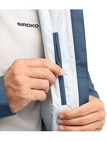 Giacca impermeabile da bikepacking da uomo ciclismo uomo uncharted indigo