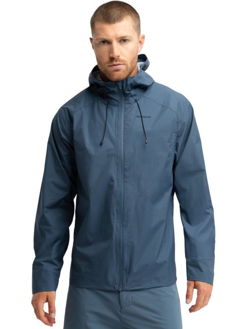 Giacca impermeabile da bikepacking da uomo ciclismo uomo uncharted indigo - Kiabi