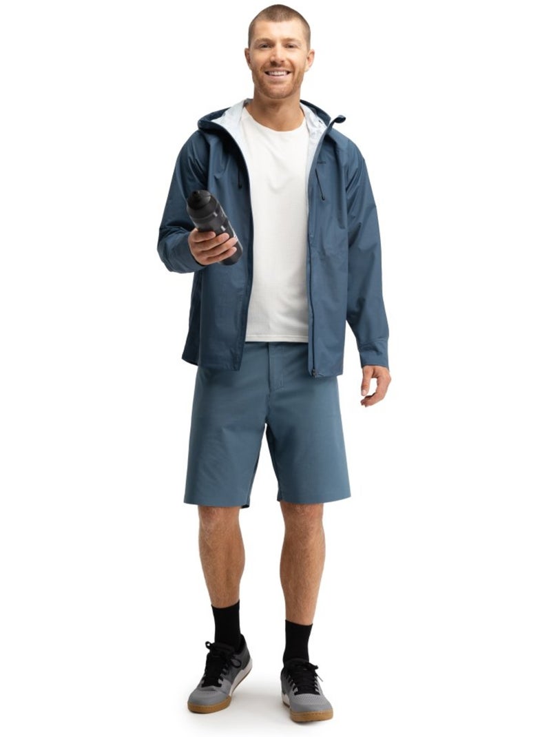 Giacca impermeabile da bikepacking da uomo ciclismo uomo uncharted indigo Blu - Kiabi
