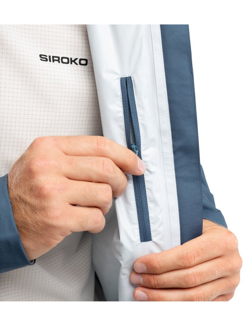 Giacca impermeabile da bikepacking da uomo ciclismo uomo uncharted indigo Blu - Kiabi