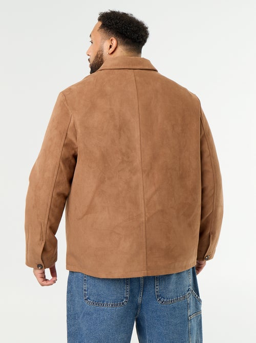 Giacca in camoscio sintetico con tasche applicate - Kiabi