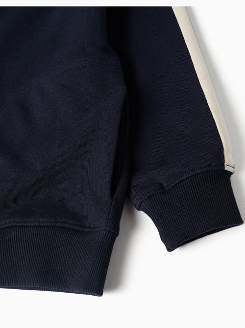 Giacca in cotone con cappuccio con nastro a righe - Kiabi Giacca in cotone con cappuccio con nastro a righe - Kiabi