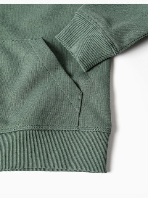 Giacca in cotone con cappuccio con ricamo bouclé zy - Kiabi Giacca in cotone con cappuccio con ricamo bouclé zy - Kiabi