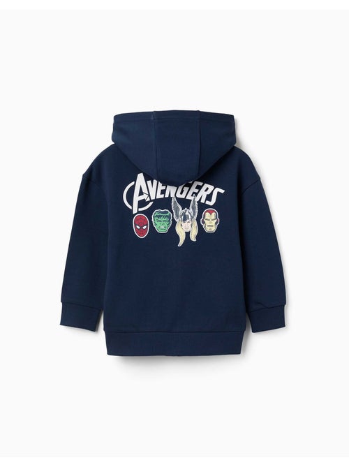 Giacca in cotone con cappuccio con stampe Avengers - Kiabi